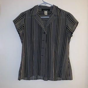 Jones New York striped button down shirt
